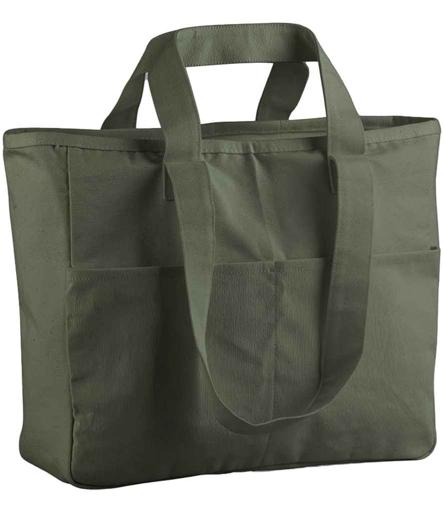 Westford Mill Double Handle Cargo Pocket Tote Bag - PenCarrie